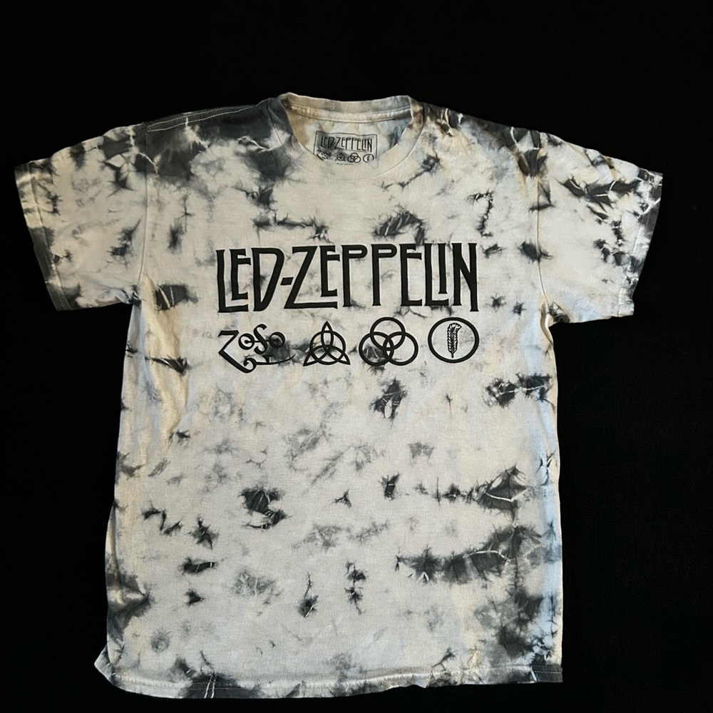 Led Zeppelin 4 ZOSO Logo Tie-Dye T-Shirt Size M